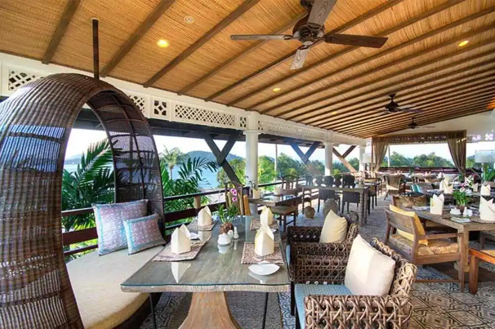 Dine with a stunning sea view at our Panwa House restaurant
