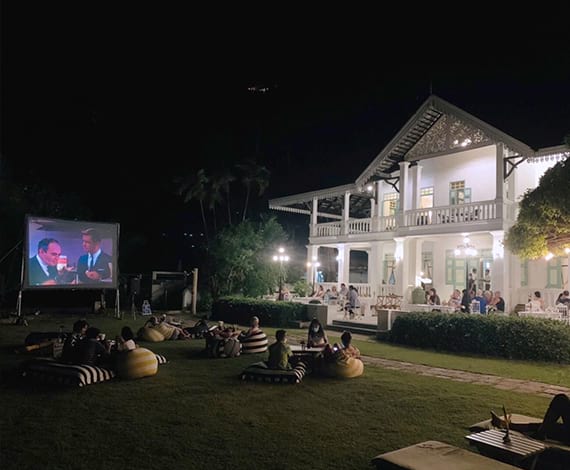 Relax under the stars at our Moonlight Cinema