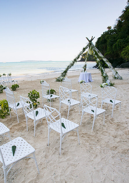 Have your wedding on our beach. 