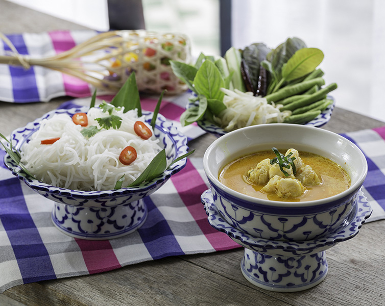 The visual elegance of fine Thai cuisine